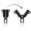 Conectori pentru stalpi gradina, tip A, cu diametrul de 11 mm, balamaua pivotanta, negru, 4 buc-poza 3-Dacenergy.ro