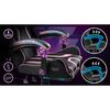 Scaun de gaming, suport extensibil pentru picioare, functie de inclinare a spatarului, reglare a inaltimii, ergonomie, inaltime totala maxima 121 cm, negru si roz, Culoare: Negru, Roz-poza 5-Dacenergy.ro