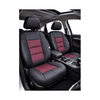Huse scaune auto universale premium cu bancheta spate fractionata negru rosu Cod: F3001-P43-Dacenergy.ro
