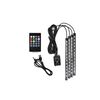 Kit interior LED 12 SMD RGB cu telecomanda si aplicatie BTT  22cm Cod: JS01-5V-Dacenergy.ro
