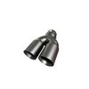Ornament toba inox dublu universal negru mat diametru 76mm Cod: M2009X-76-poza 4-Dacenergy.ro