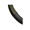 Husa volan auto premium imitatie piele M 38 cm negru cu linie galbena Cod: WPU02A-poza 2-Dacenergy.ro