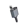 Incarcator auto XO SMART cu cabluri retractabile ,voltmeru, iesire USB-A si USB tip C  Cod: XO-CC62-poza 2-Dacenergy.ro