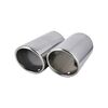 Ornament toba esapament dublu inox 76mm compatibil Audi Volkswagen Skoda Seat Cod: LIH1-poza 3-Dacenergy.ro