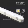 Lampa LED Rezistenta la Apa Seria-M 1500mm 48W 4000K Milky Cover SS Clip 120lm/W COD: 20215-poza 3-Dacenergy.ro