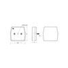 Lampa spate 99,6x93, 3 functii, LED, cablu,  LED Fristom Cod: FT-222-poza 6-Dacenergy.ro