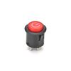 Buton cu retinere 3 pini rosu Cod: TL-33-Dacenergy.ro