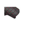 Covor auto imitatie piele dedicat Camion Renault T,podea pe două nivele,Cutie automata Negru/Rosu Cod:LUX-803-poza 2-Dacenergy.ro