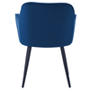 Scaun de design, ţesătură Velvet albastru, FEDRIS 2 NEW-poza 4-Dacenergy.ro
