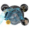 Ferastrau circular, constructie solida, motor eficient, 2500-5500 rpm, reglarea unghiului de taiere, extragerea prafului, ghidaj paralel, 24 dinti taietori, 1200 W-poza 9-Dacenergy.ro