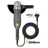 Polizor unghiular, viteza 6500 rpm, maner rotativ la 180°, diametru disc 230 mm, reglarea pozitiei manerului in 3 etape, cablu de alimentare 209 cm, protectie cu disc metalic, Soft Start, 2000 W-poza 11-Dacenergy.ro