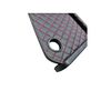 Masa de bord cu 2 suporti pentru pahare ,piele ecologica culoare Negru cusatura Rosie  compatibila Iveco 2001-2006-poza 2-Dacenergy.ro