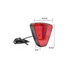 Lampa pozitie si stop frana LED F1 lumina neon rosie cu joc de lumini 12V Cod: ZC-METR1-poza 3-Dacenergy.ro