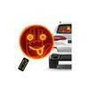 Panou LED tip emoticon zambaret , programabil, cu afisaje personalizabile controlate din telecomanda 12 gesturi Cod: FS-1804-poza 3-Dacenergy.ro