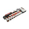 Set chei tubulare 12 piese 10-24 mm cu clichet 3/8 inch si prelungitor 150 mm Breckner Germany Cod: BK92499-poza 2-Dacenergy.ro