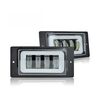 Proiector LED auto 15W cu angel eyes DRL alb sau galben 12V 24V Cod: HH-LD4-Dacenergy.ro