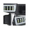 Proiector LED auto 15W cu angel eyes DRL alb sau galben 12V 24V Cod: HH-LD4-poza 3-Dacenergy.ro