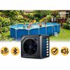 Pompa de caldura pentru piscina pana la 10 m³, afisaj LCD, Bluetooth, Wi-Fi, temperatura de functionare 10-43 °C, debit de apa 1, 50 m³/h, COP 5.17, 3 kW, neagra, Lungime: 37 cm, Putere	: 3 kW-poza 4-Dacenergy.ro