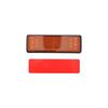 Dreptunghi reflectorizant cu adeziv galben spate 90x32mm Cod: BK98487-poza 2-Dacenergy.ro