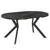 Masă de sufragerie extensibilă, beton închis/negru, 100-250x75,5 cm, LUKOS-poza 4-Dacenergy.ro