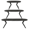 Masă de sufragerie extensibilă, beton închis/negru, 100-250x75,5 cm, LUKOS-poza 10-Dacenergy.ro