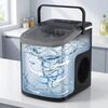 Aparat de facut cuburi de gheata, 2 dimensiuni de cuburi, functie de curatare automata, capacitate de pana la 12 kg / 24h, rezervor apa 1.1 L, 112 W, 28 x 23 x 30 cm, negru-poza 9-Dacenergy.ro