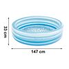 Piscina gonflabila, realizata din pvc, 3 inele gonflabile, model mozaic, pentru copii, 147 x 33 cm, albastru-poza 5-Dacenergy.ro