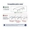 Bare transversale portbagaj auto aluminiu compatibile plafon neted Renault Clio V 2019-> argintii sau negre Cod: CB200101 Kit-105-poza 5-Dacenergy.ro
