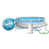 Pompa filtrare piscina Intex, 2006 l/h, 45 W, 220-240 V, filtru cartus hartie tip A, Hydro Aeration Technology, pompa dublu izolata, valva evacuare aer, racord 32 mm, Alba-poza 5-Dacenergy.ro