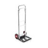Carucior Transport Pliabil Humberg, Tip Roaba, Capacitate 90 kg, Otel Zincat, 2 Roti cu Ranforsare Metalica, Reglabil 71-108 cm, 41x40x108 cm, Negru Argintiu-Dacenergy.ro