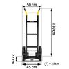 Carucior Transport Pliabil Humberg, Tip Roaba, Capacitate 250 kg, 2 Roti Mari Ranforsate Metalic, Cadru Otel Galvanizat, Platforma Durabila, 46x50x130 cm-poza 12-Dacenergy.ro