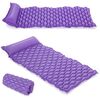 Saltea Gonflabila Plaja Bestway, 213x86 cm, PVC, Tetiera Gonflabila, Rulabila, Capacitate Maxima 90 kg, Petec Reparatie Inclus, Varsta 14+, Violet, Culoare: Violet-Dacenergy.ro