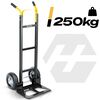 Carucior Transport Pliabil Humberg, Tip Roaba, Capacitate 250 kg, 2 Roti Mari Ranforsate Metalic, Cadru Otel Galvanizat, Platforma Durabila, 46x50x130 cm-poza 3-Dacenergy.ro