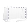 Plasa pentru portii de fotbal, de polietilena, cu franghii de prindere, 180 x 120 cm, alba-poza 4-Dacenergy.ro
