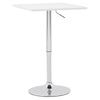 Masă de bar cu înălţime reglabilă, alb, 57x57x84-110 cm, FLORIAN 3 NEW-poza 3-Dacenergy.ro