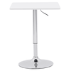 Masă de bar cu înălţime reglabilă, alb, 57x57x84-110 cm, FLORIAN 3 NEW-poza 4-Dacenergy.ro
