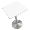 Masă de bar cu înălţime reglabilă, alb, 57x57x84-110 cm, FLORIAN 3 NEW-poza 5-Dacenergy.ro