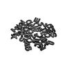 Ornament plastic auto negru mat litere si cifre 3D Cod: AL1526-Dacenergy.ro