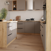 Dulăpior inferior de colţ, sandgrau/stejar artisan, FRISBO 90x90 DN 2F BB-poza 13-Dacenergy.ro