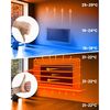 Panou radiant cu infrarosu Berdsen, 720 W, sticla securizata, afisaj LED tactil, telecomanda, WiFi, aplicatie Tuya Smart, termostat, timer 1-24 h, programator saptamanal, detectare fereastra deschisa, montaj perete sau picioare, IP44, 120x60 cm, Negru-poza 13-Dacenergy.ro