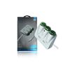 Incarcator auto cu 3 prize bricheta si 2xUSB-A 2.1A 12–24V alb Cod: 5011-poza 2-Dacenergy.ro