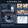 Incalzitor instant de apa pe gaz natural DacEnergy, boiler GNL fara rezervor cu tiraj fortat, panou tactil si afisaj digital, reglare 35-65 grade, montaj pe perete, kit evacuare si para de dus incluse, alimentare 220V, 12 l/min, 24 kW, alb, Tip alimentare	: Gaz natural, Capacitate: 12 l-poza 6-Dacenergy.ro