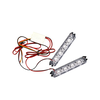 Stroboscoape LED auto 12V lumina portocaliu alb rosu albastru 9x1.5cm Cod: 1529-poza 2-Dacenergy.ro