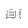 Proiector LED de 30W Cip SMD SAMSUNG Corp Gri 6400K COD: 456-poza 7-Dacenergy.ro