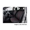 Huse auto compatibile Logan III  CONFORT 2020->  hexagon cu gaurele negru/cusatura rosie-Dacenergy.ro