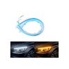 Set banda DRL LED 45 cm cu functie de semnalizare flow lumina alba + semnalizare galbena 12V Cod: SPT451504WAF12-poza 2-Dacenergy.ro