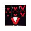 Lampa pozitie si stop frana LED F1 lumina neon rosu si alb cu joc de lumini 12V Cod: ZC-METR2-poza 3-Dacenergy.ro