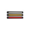 Lampa laterala LED alba cu 3 functii lumina continua flash semnalizare dinamica 12-24V Cod: ZC-15LEDW-Dacenergy.ro