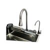 Chiuveta bucatarie multifunctionala cu doua baterii, otel inoxidabil, afisaj digital temperatura, doua cascade, spalator pahare, scurgator, tava, tocator si accesorii scurgere incluse, 75x46x23.5cm Cod: DISMT03-poza 7-Dacenergy.ro