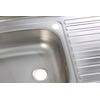 Chiuveta bucatarie inox DacEnergy©, forma dreptunghiulara, dimensiune 80x50x37 cm , cu picurator, culoare gri-poza 3-Dacenergy.ro